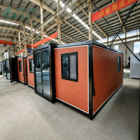 Maison conteneur extensible CE ISO 20ft 40ft, maison conteneur préfabriquée de luxe, maison mobile compacte avec cuisine et salle de bain