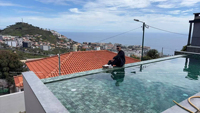 Vente en gros de mosaïques de piscine en marbre vert Bali moderne Sukabumi, aspect mat antidérapant, 97x97 mm, pour extérieur