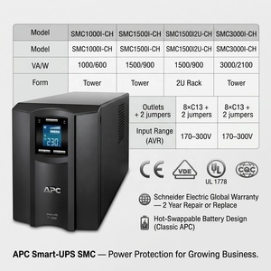 <span class=keywords><strong>APC</strong></span> SMC1000I Onduleur intelligent en ligne 230V <span class=keywords><strong>1000VA</strong></span> 600W 1500VA 2000VA 3000VA Communication USB et série Batterie au plomb-tour Onduleur <span class=keywords><strong>APC</strong></span> - Product Image 5
