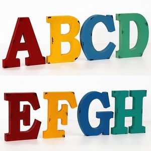 Maßgefertigte <span class=keywords><strong>3D</strong></span>-Kiefernholzbuchstaben für Hochzeitsfotografie Alphanumerische Requisiten Partydekoration Personalisierte Event-Displays und Beschilderungen - Product Image 2
