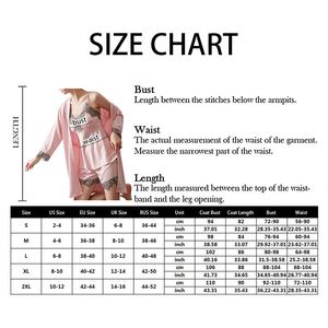 Ensemble de pyjama en velours doré et dentelle pour femme, 5 pièces, tailles S-3XL, avec robe de nuit, débardeur à col en V, taille élastique, en polyester respirant, pour le printemps - Product Image 3