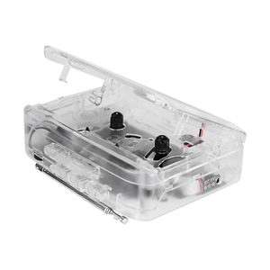 เครื่องแปลงเทปพกพาเป็น MP3 วิทยุ AM FM ลำโพง HiFi เครื่องเล่น USB กล่องของขวัญใส สำหรับการเรียนรู้กลางแจ้ง โรงงานผลิตเครื่องเล่นเพลงตามสั่ง - Product Image 1