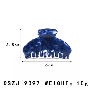 CANYUAN último diseño 6cm pequeño acetato pinzas para el cabello clásico colorido garras al por mayor pinza para el cabello - Product Image 2