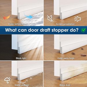 مانع تسرب الهواء تحت الباب، شريط عازل للصوت والطقس قوي اللصق - Product Image 4