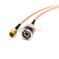 Câble adaptateur coaxial BNC mâle vers SMA mâle, 30cm, RF Jumper, faible perte, 50 Ohm