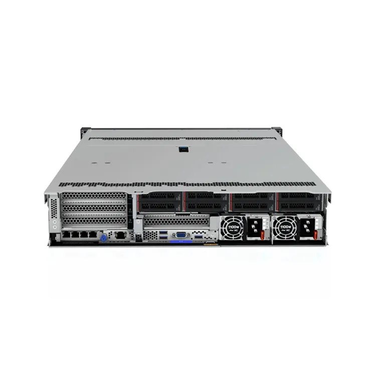 Originele Lenovo Thinksystem Sr650 V2 Sr650 2u Rack Server Xeon Zilver 32G Ram Stata/Sas 750W Gpu-Server