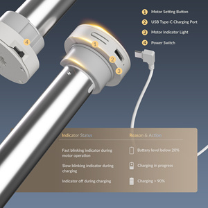 Thông Minh Cơ Động Cơ Cử<span class=keywords><strong>a</strong></span> Sổ Màu Không Có Khoan Rèm Lăn Tùy Chỉnh Vải Sang Trọng Bọc Top Đường Sắt Từ Xa Cho Văn Phòng Khách Sạn - Product Image 3