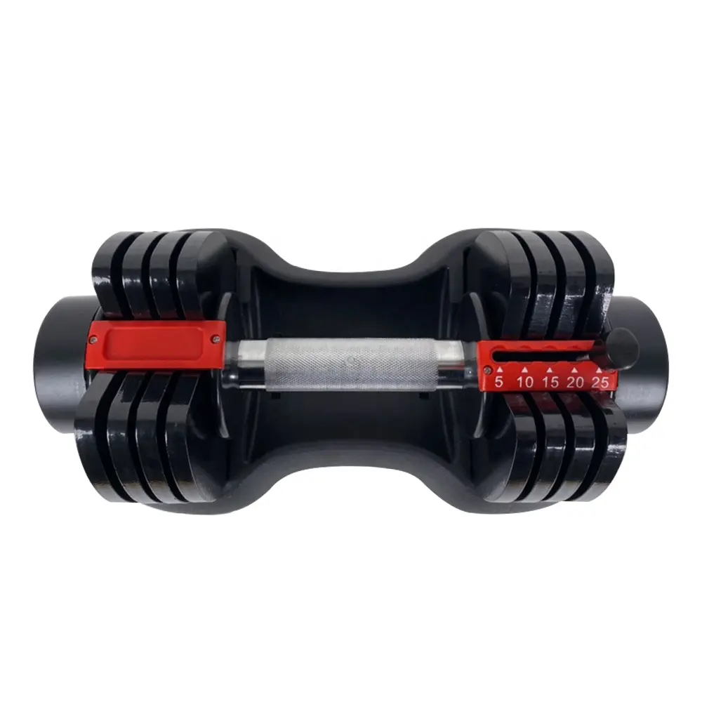 Wholesale Adjustable Dumbbell Workout Man Equipment Round Rubber Dumbbells Adjustabl High Quality Cheap Round Dumbbell For Sale