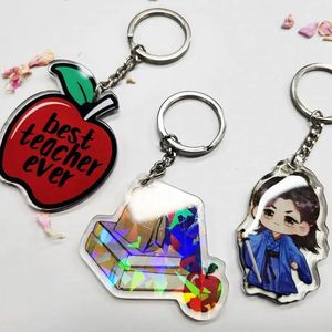 Wholesale Freely Make Your Own Custom LOGO Printed Acrylic <b>Keychain</b> Charms - Product Image 3