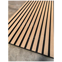 Vente directe d'usine, panneau acoustique en bois à lamelles moderne, écologique, insonorisant, MDF, fibre de polyester pour la maison et le bureau