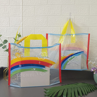 Sac en plastique réutilisable avec poignée pour boutique, prix direct usine, haute qualité