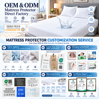 Protège-matelas Premium Doux et Respirant, Imperméable, Anti-punaises de lit, Housse de matelas zippée