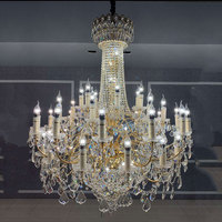Lustre Européen en Cristal, Luminaire Suspendu pour Villa, Bâtiment Duplex, Hall d'Hôtel, Projet de Mosquée, Grand Salon de Luxe