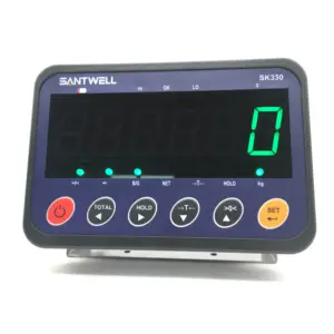 Weighing Scale Indicator SK330 40mm Rs232 Large Screen Led LCD Weighing Indicator For Platform Scale Floor Scale Animal Scale