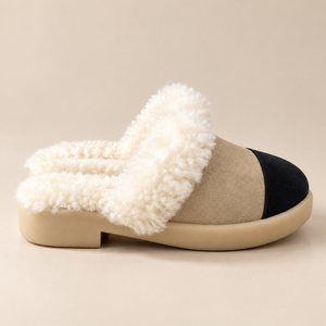 Chaussons d'hiver chauds en fourrure pour femmes, luxueux, en suède synthétique, pour la maison, la chambre, chaussures plates et moelleuses - Product Image 5