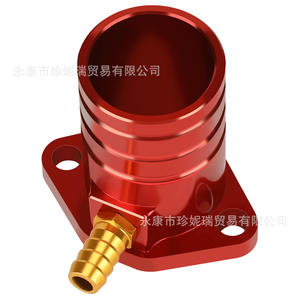 Colector de Admisión de Aluminio Rojo 390 con Tubo de Aire Suplementario y Tornillo Pagoda para Reparación - Product Image 3