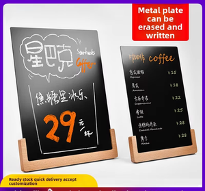 Menú manuscrito A4 Billboard Bar Counter Board Pequeño borrable DIY Pizarra Puesto Precio Tablero de exhibición - Product Image 6