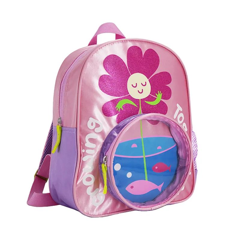 Haslor Nieuwe Ontwerp Leuke Cartoon Lachend Bloem Kinderen Schooltassen Trendy Waterdicht Student Rugzak Mochila Escolar Kids Bag