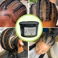 Gel Coiffant Fixation Forte pour Cheveux, Gel Coiffant Brillant pour Tresses, Gel Tressage Sans Résidus, Fixation Extra Forte pour Cheveux Épais 4C