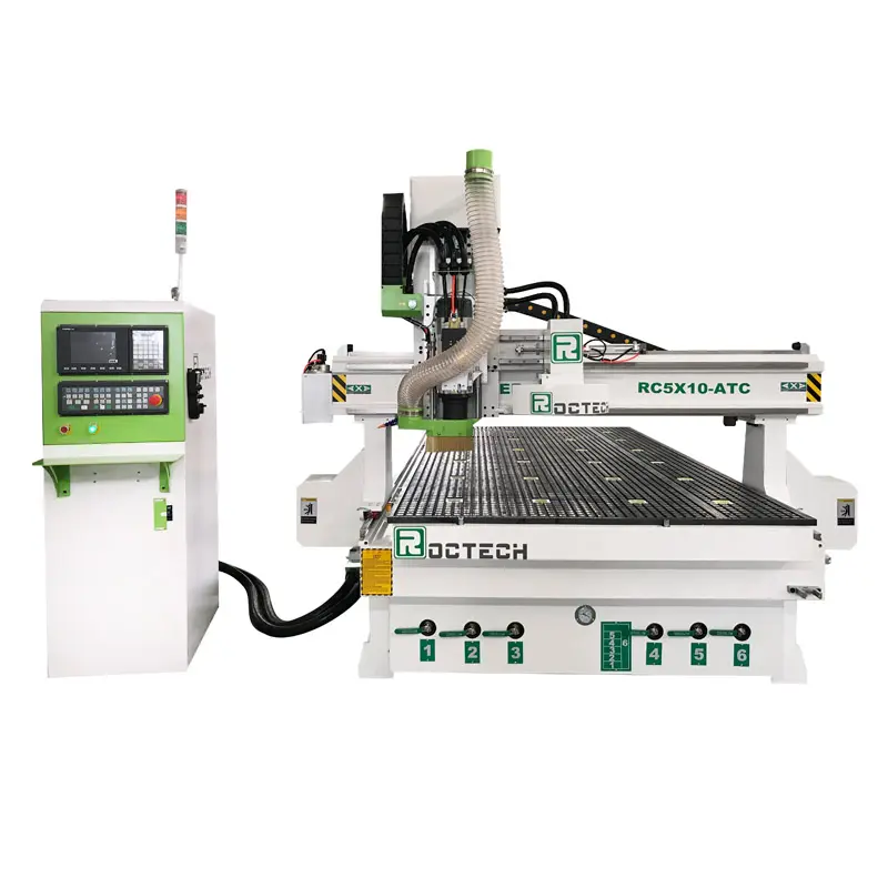 Cina Roctech 1530 ATC Cnc Mesin Pertukangan Kayu Cnc Router Akrilik Mdf Mesin Pemotong dan Ukiran