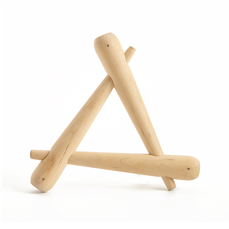 Экологически чистые съемные треугольные деревянные штативы из березы для горячих кастрюль и сковородок
