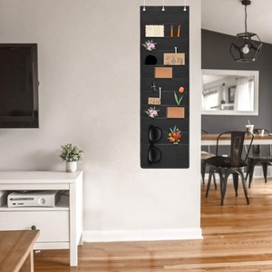 Organizador de Archivos Colgante Premium de 20 Bolsillos/Tableros de Almacenamiento para Montar en la Pared con 6 Organizadores para Puerta/2 Paquetes de Colgadores de Pared para Revistas - Product Image 6