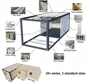 Maison conteneur pliable de luxe en acier à panneaux sandwich de 20 pieds, installation rapide, conception respirante pour usage mobile et temporaire - Product Image 6