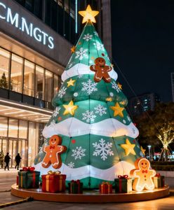Árbol de Navidad inflable personalizado, árbol de Navidad para fiestas festivas, regalos y decoraciones para exteriores e interiores - Product Image 4