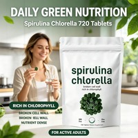 Comprimés de Spiruline OEM, Chlorella Spirulina Tableta Xi'an, Spiruline pour améliorer l'immunité, riche en chlorophylle, 720 comprimés