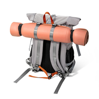 Mochila de Senderismo Impermeable de Gran Capacidad para Campamento al Aire Libre, con Compartimento para Laptop y Espacio para Esterilla de Yoga