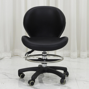 Vente à chaud de chaises en PU marron médical, tabouret de salon, chaises de salon tout usage roulantes à hauteur réglable et antidérapante pour salon de coiffure - Product Image 2