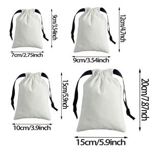 Bolsas de Algodón Reciclado Ecológicas con Cordón y Logotipo Personalizado, Impresión por Transferencia de Calor, Bolsas Protectoras para Joyería - Product Image 5