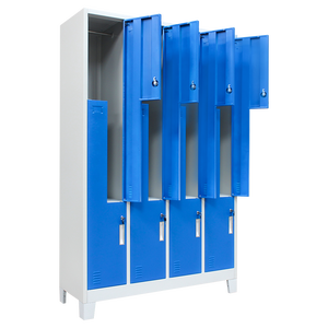 <span class=keywords><strong>Vestiaire</strong></span> en forme de Z et de L, 8 compartiments, Pack plat en métal, <span class=keywords><strong>casier</strong></span> de gymnastique, 8 portes, armoire en acier - Product Image 4
