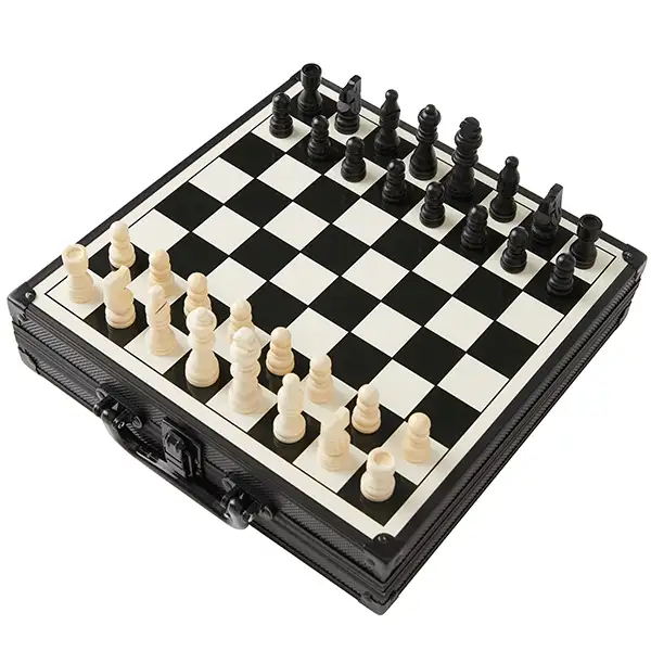 防水チェスセットアルミチェスセット7in1磁気ルードゲーム