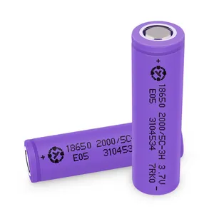 Daya baterai Lithium ramah lingkungan, baterai isi ulang kapasitas tinggi 18650 dapat diandalkan tahan lama