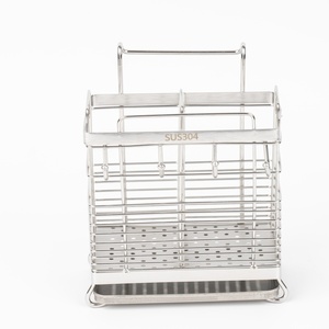 Estante de Almacenamiento para Platos de Acero Inoxidable 304, Ajustable, Multifuncional, Tipo Mesa, para Cubiertos y Vajilla - Product Image 1