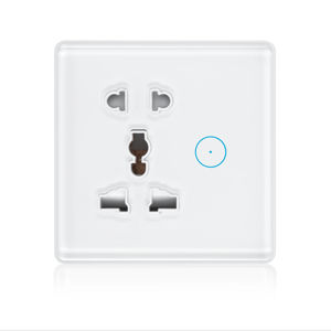 <span class=keywords><strong>Prise</strong></span> intelligente XZJ Doodle avec panneau en verre trempé <span class=keywords><strong>Prise</strong></span> US/EU/<span class=keywords><strong>Tuya</strong></span>/UK Connectivité Wifi Max. Courant 13A - Product Image 1