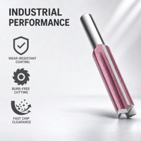 WOBLLMX Fraise à rainurer en carbure à 3 lames, queue de 8 mm, longueur de travail de 12 mm, 50 mm |   Accessoires pour plaques de densité en bois de qualité professionnelle