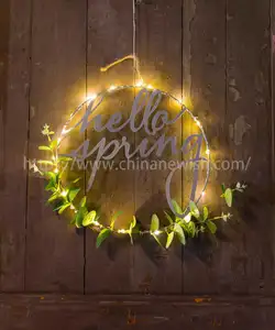 Solar Vine Ivy Decor String Lights Maple Leaf Garland Wreath Hanging Light Fairy Night Lights For Home Room Bedroom Wall Garden