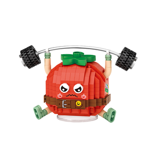 <span class=keywords><strong>LOZ</strong></span> dibujos animados vegetales fiesta bloques de construcción rompecabezas para niños juguetes tomate montaje modelo de levantamiento de pesas - Product Image 1