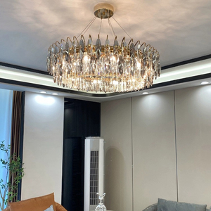 Lampadario Moderno di Lusso in Cristallo <span class=keywords><strong>a</strong></span> <span class=keywords><strong>Sospensione</strong></span> <span class=keywords><strong>per</strong></span> <span class=keywords><strong>Soggiorno</strong></span> e Ristorante, <span class=keywords><strong>Lampadari</strong></span> di Cristallo, Luci Pendenti - Product Image 6