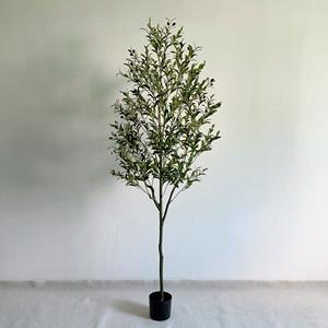 Personnaliser 90cm 120cm 150cm 180cm 210 <span class=keywords><strong>cm</strong></span> <span class=keywords><strong>Olivier</strong></span> en plastique Faux plantes en <span class=keywords><strong>pot</strong></span> <span class=keywords><strong>Olivier</strong></span> artificiel <span class=keywords><strong>pour</strong></span> la décoration intérieure de la maison - Product Image 1
