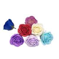 Bouquets de fleurs de savon artificielles en forme de rose à 5 couches, vente en gros d'usine, pour décorations de mariage, fête des Mères, Thanksgiving, aspect naturel