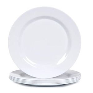 Tiệc Cưới Được Sử Dụng 8/9/10 Inch Trắng Melamine Tấm Ăn Tối Không Thể Phá Vỡ - Product Image 1