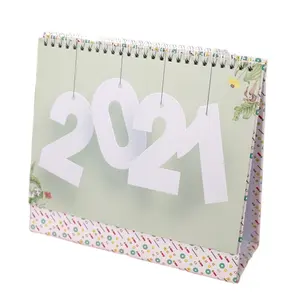 ダブル1002024カレンダー印刷カスタムデスクカレンダー新しいスタイルの画像カレンダー