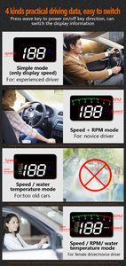 Universal OBD2 Compact Gauge A900 Smart <span class=keywords><strong>Meter</strong></span> Muestra datos de conducción en el parabrisas delantero HD Proyector Velocímetro - Product Image 5