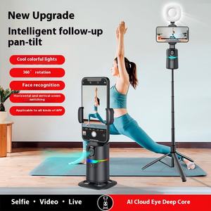 Estabilizador de teléfono de seguimiento facial inteligente de 360 grados Pan-Tilt Soporte de artefacto de seguimiento automático para teléfonos inteligentes para uso deportivo - Product Image 3