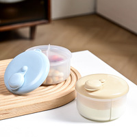 Distributeur portable de lait infantile en PE, boîte de rangement compartimentée pour collations et repas, idéale pour les voyages et les sorties
