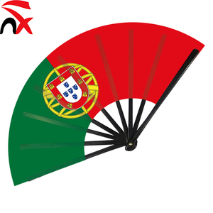 Vente directe d'usine, éventails pliables avec drapeaux Allemagne, Canada, Amérique, éventail portable en plastique pour les matchs de football - Product Image 3