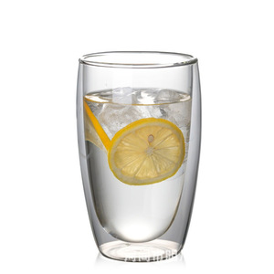 <b>Double</b> <b>Walled</b> Glass <b>Mug</b> High Borosilicate Transparent Coffee Milk Juice Water Cup Home Office Use - Product Image 5